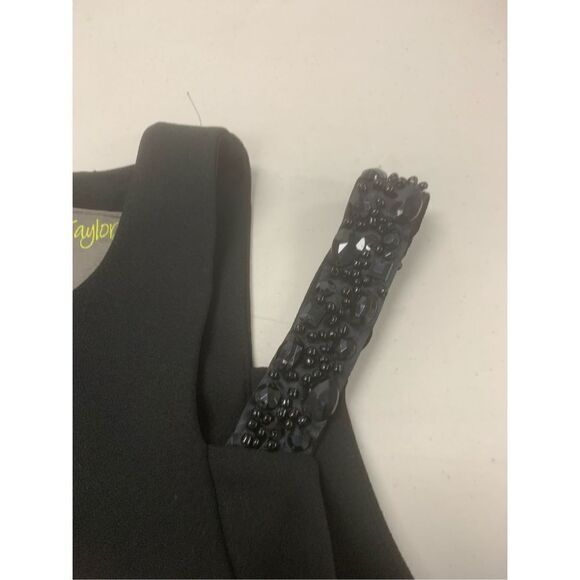 Black Beaded Detail Cocktail Dress - Picture 3 of 8